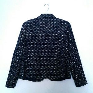 Liz Claiborne Jackets & Coats - Blue Tweed Jacket Liz Claiborne size 14 Liz Claiborne Jackets & Coats - Blue Tweed Jacket Liz Claiborne size 14